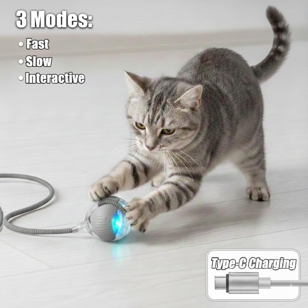 Automated Interactive Cat Toys: Self-Propelling Fun for Active Indoor Cats