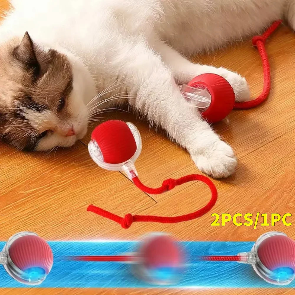 Interactive Rolling Cat Ball – Self-Rotating Rechargeable Toy